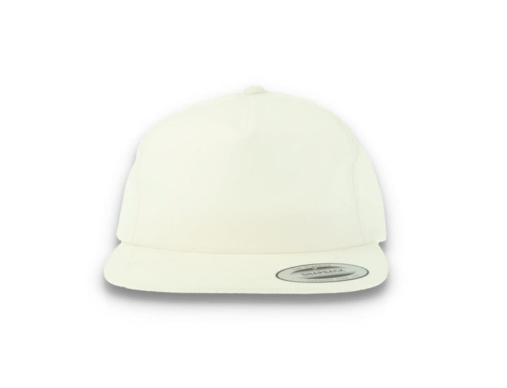 Yupoong 6502 Unstructured 5-Panel Snapback Cap White - LOKK