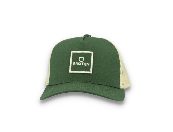 Trucker Cap Alpha Block X C MP Mesh Cap Dark Forest/Off White - LOKK
