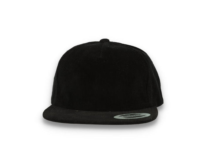 Yupoong 6508 Premium Corduroy Snapback Black - LOKK