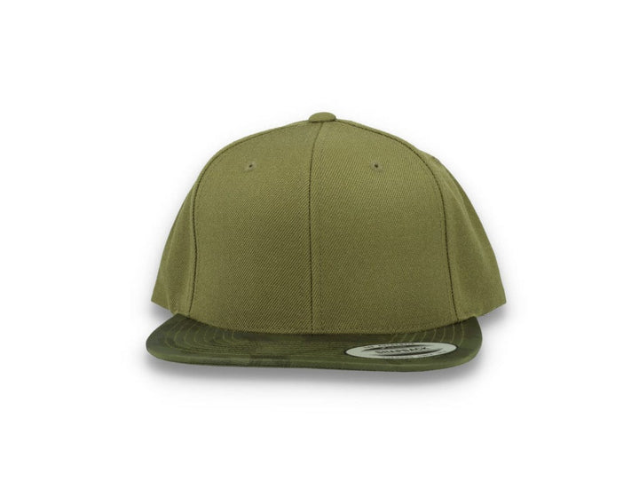 Yupoong Snapback Camo Visor 6089CV Olive Green - LOKK