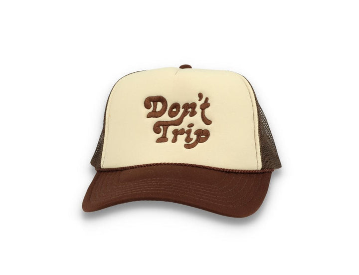 Trucker Cap Free & Easy Don't Trip Tan/Brown - LOKK