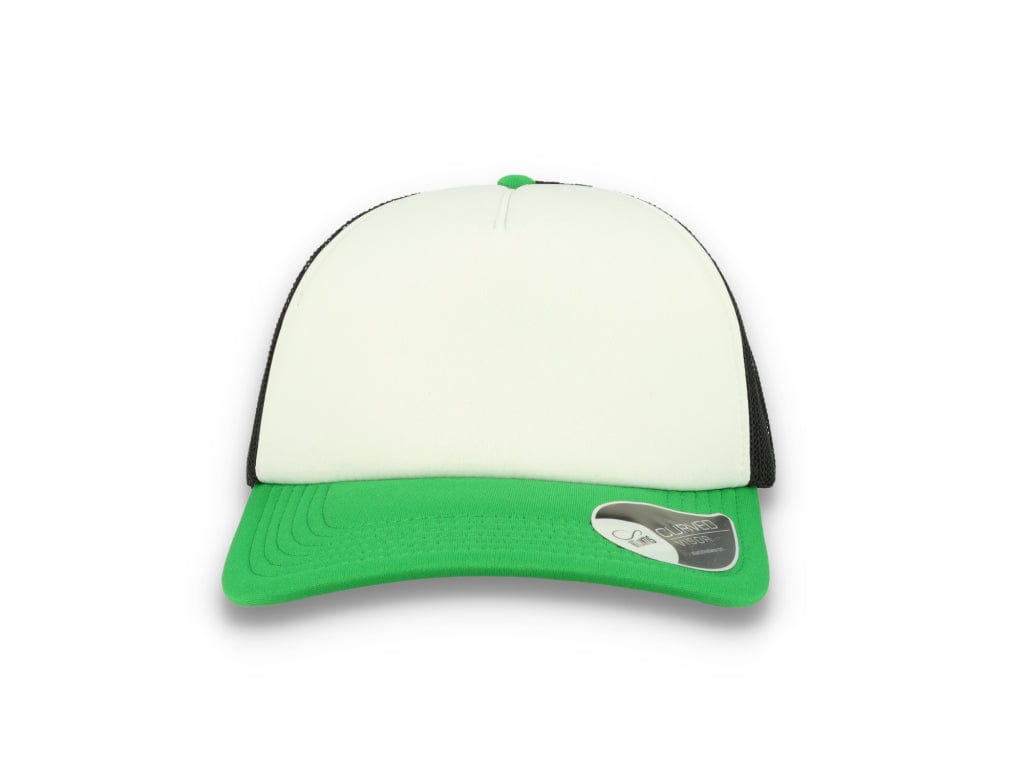 Trucker Cap White/Green/Black Atlantis Rapper Foam - LOKK