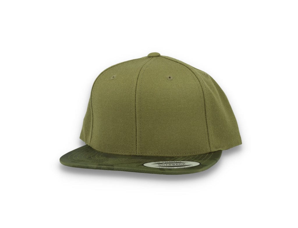 Yupoong Snapback Camo Visor 6089CV Olive Green - LOKK
