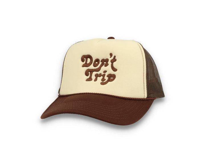 Trucker Cap Free & Easy Don't Trip Tan/Brown - LOKK