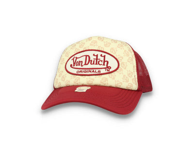Von Dutch Trucker Cap Tampa Foam All Over Print Red/Blue