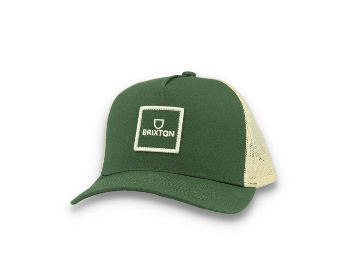Trucker Cap Alpha Block X C MP Mesh Cap Dark Forest/Off White - LOKK
