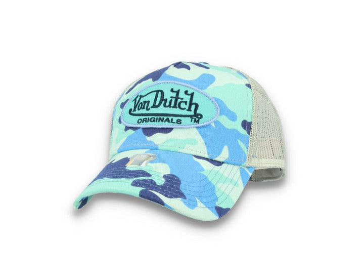 Von Dutch Trucker Cap Austin Cotton Twill Blue Camo - LOKK