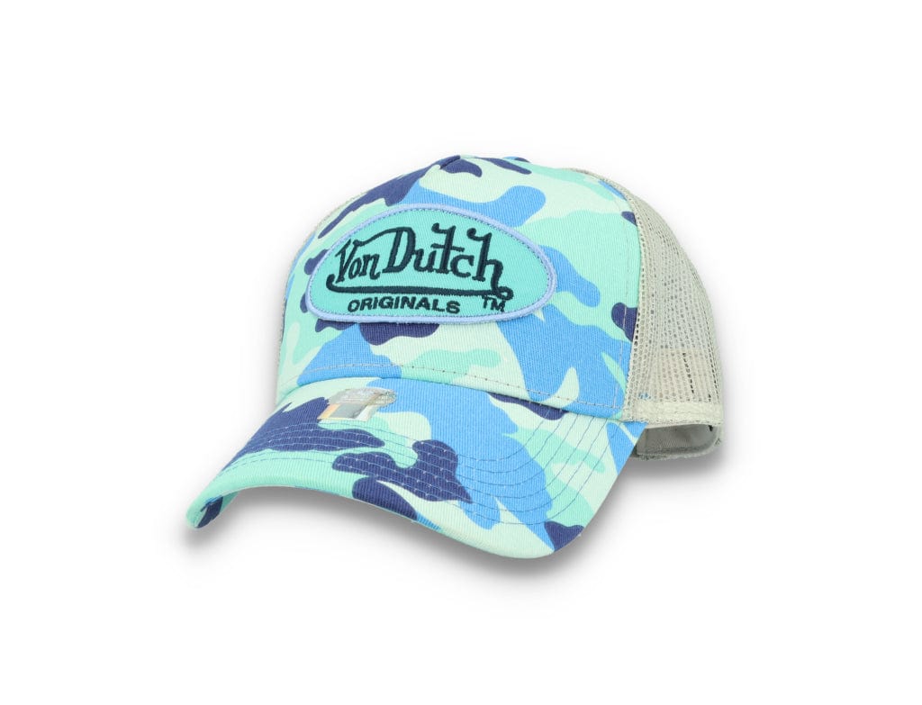 Von Dutch Trucker Cap Austin Cotton Twill Blue Camo