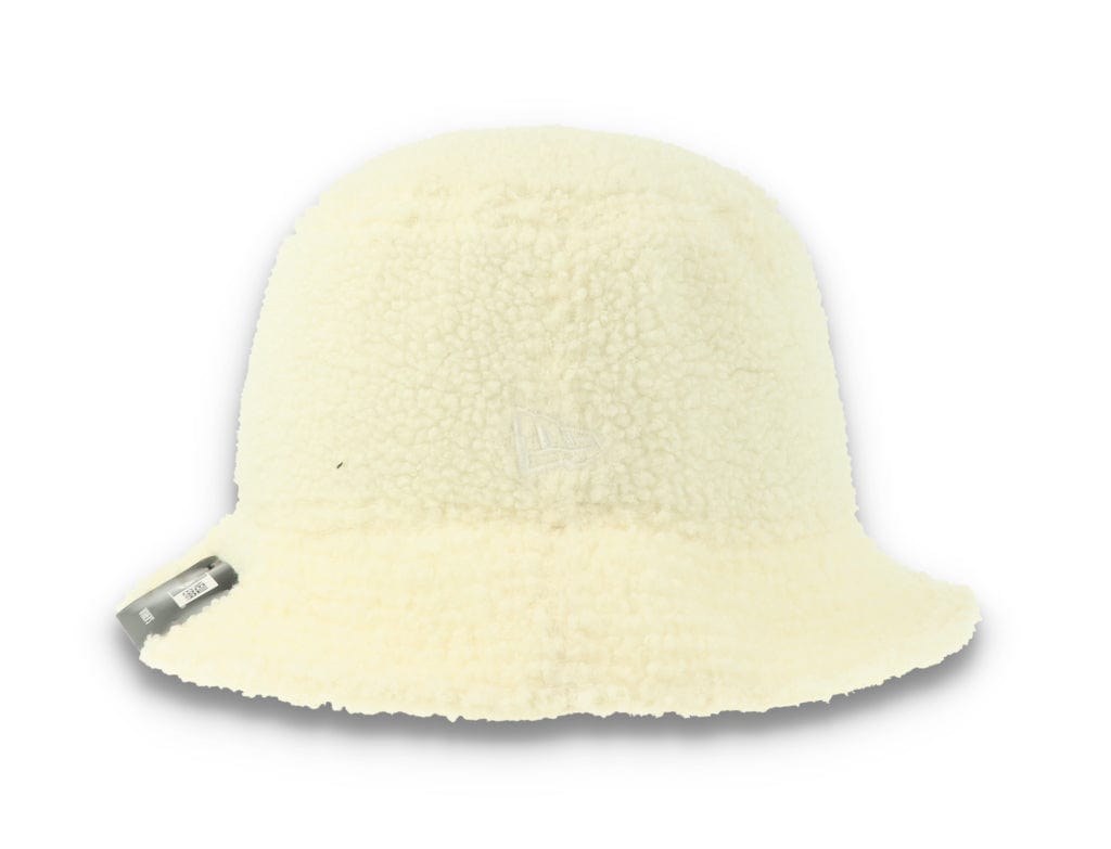 Bucket Hat Womens Borg Off-White - LOKK
