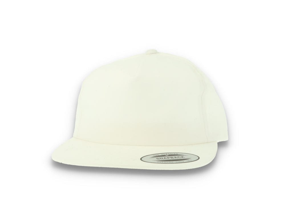 Yupoong 6502 Unstructured 5-Panel Snapback Cap White - LOKK