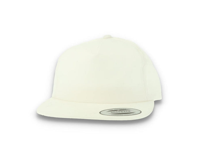 Yupoong 6502 Unstructured 5-Panel Snapback Cap White - LOKK