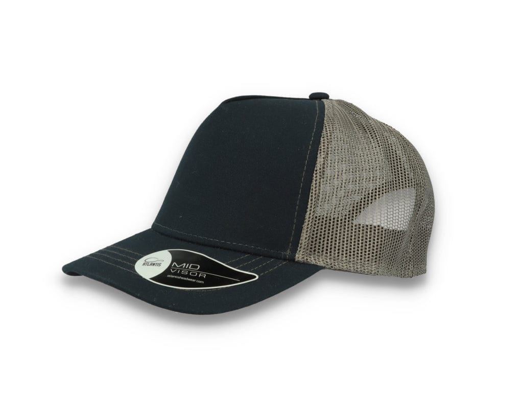Trucker Cap Navy/Dark Grey Atlantis Rapper Canvas - LOKK