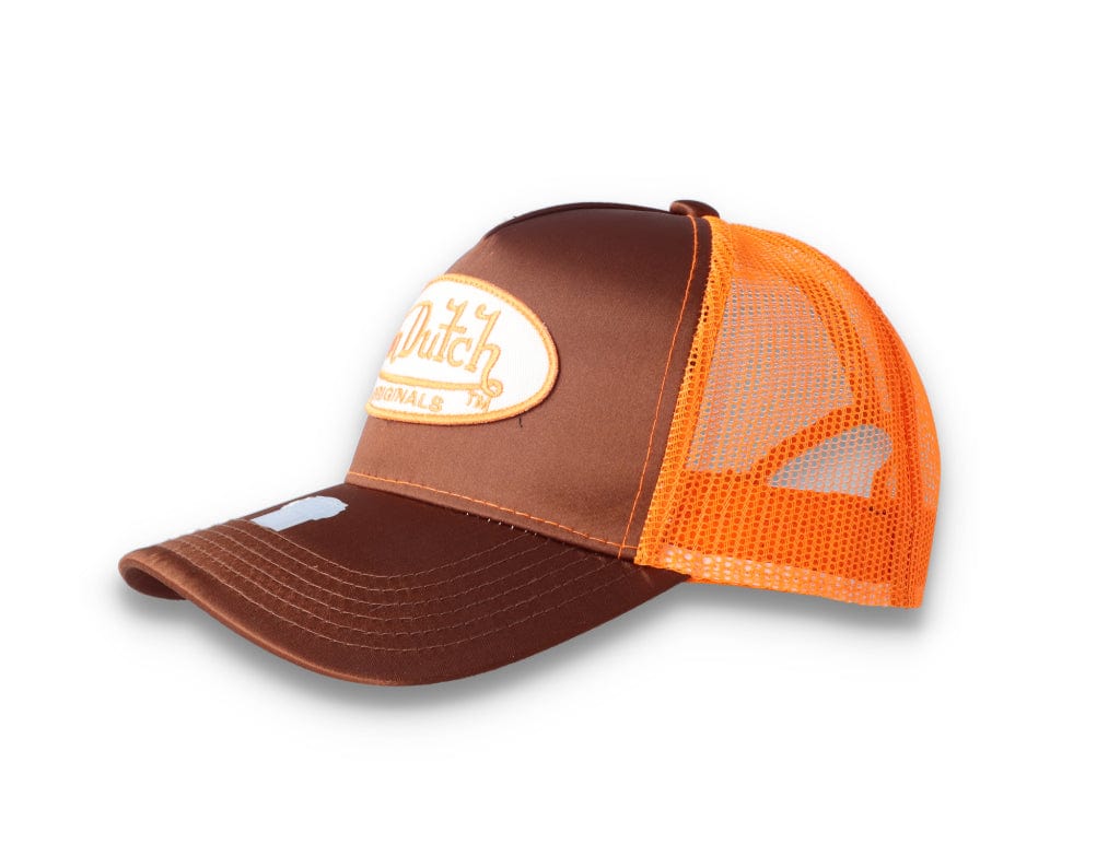 Von Dutch Trucker Cap Satin Brown/Orange - LOKK