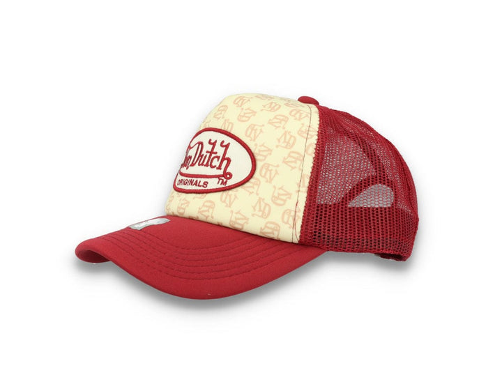 Von Dutch Trucker Cap Tampa Foam All Over Print Red/Blue - LOKK