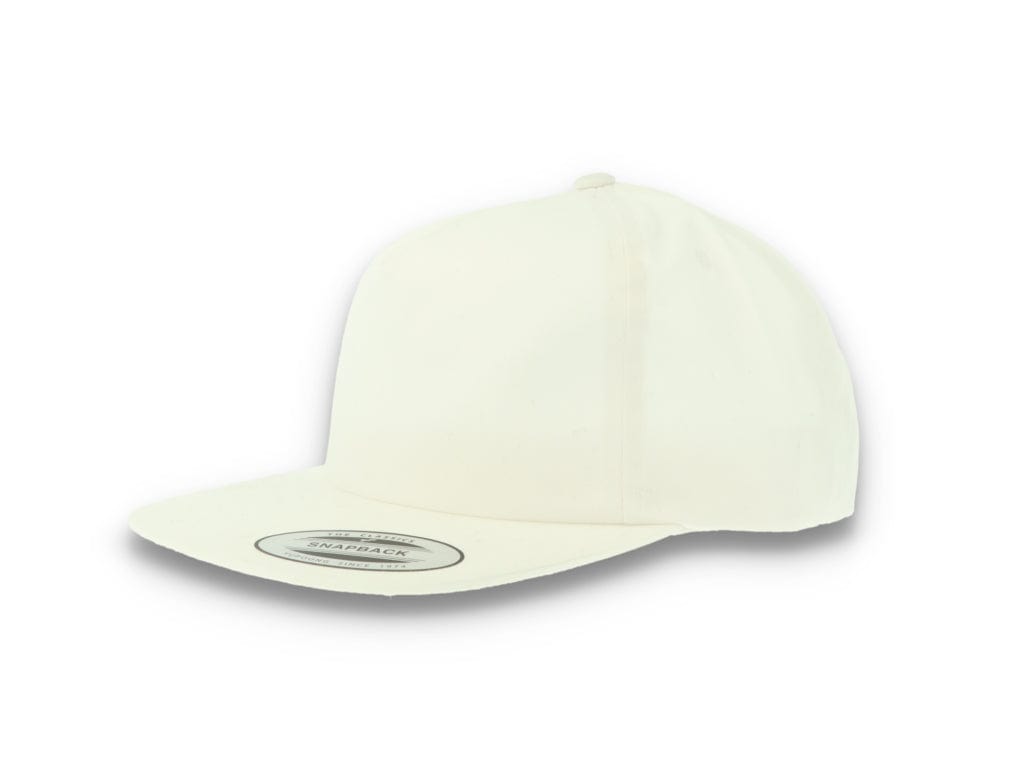 Yupoong 6502 Unstructured 5-Panel Snapback Cap White - LOKK
