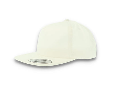 Yupoong 6502 Unstructured 5-Panel Snapback Cap White