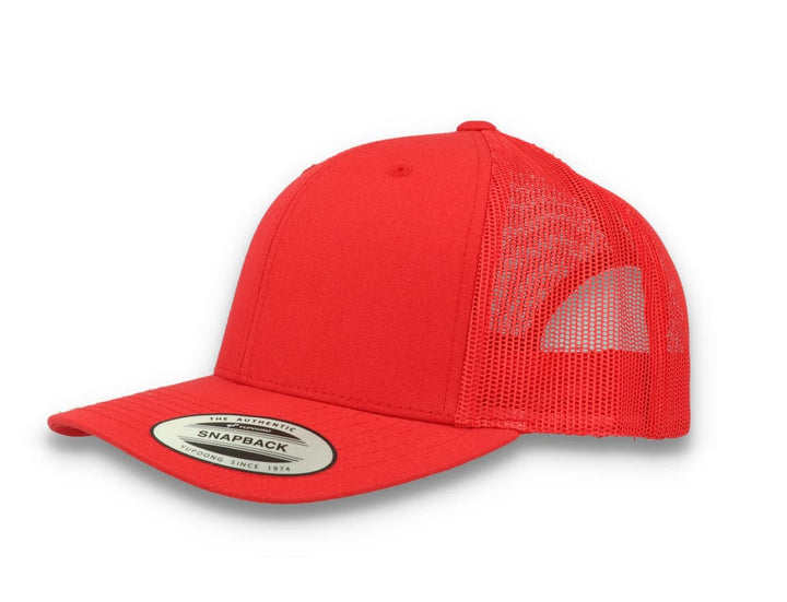 Red Trucker Cap Retro - Yupoong 6606 - LOKK