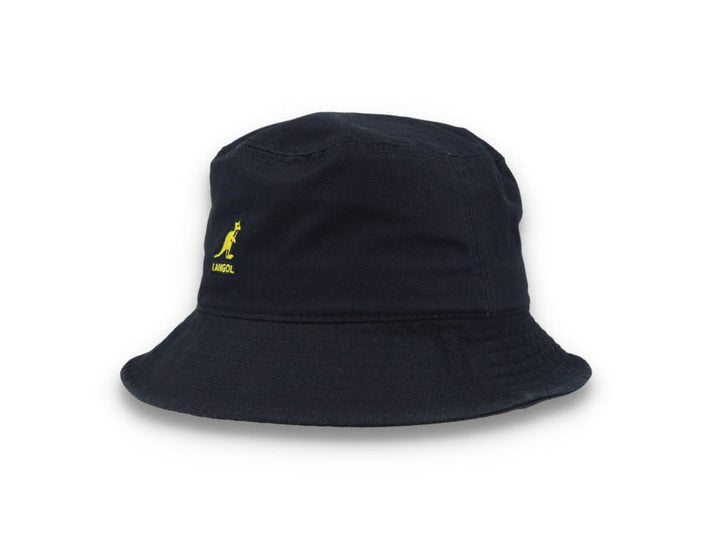 Kangol Washed Bucket Hat, Navy Blue - LOKK