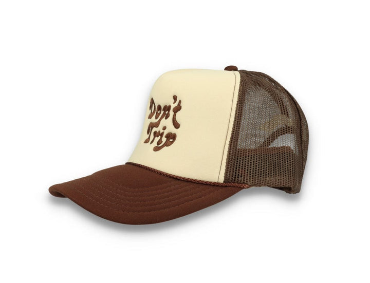 Trucker Cap Free & Easy Don't Trip Tan/Brown - LOKK