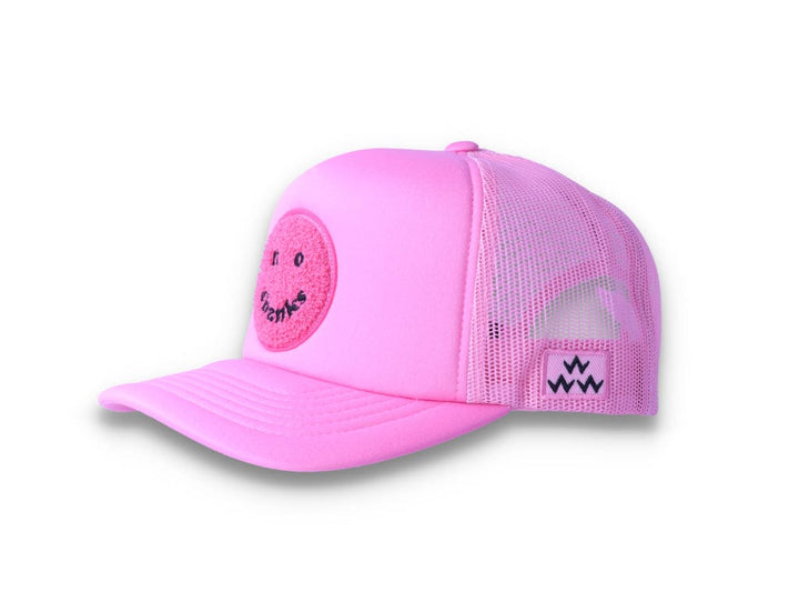 No Shanks Trucker Cap Pink - LOKK