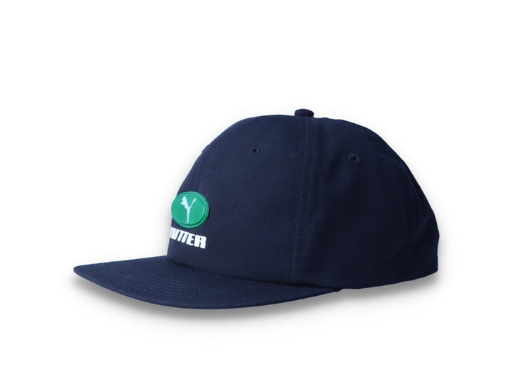 PUMA x BUTTER GOODS Flatbrim Cap Puma Black/Amazon Green - LOKK