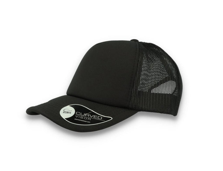 Trucker Cap Black/Black Atlantis Rapper Foam - LOKK