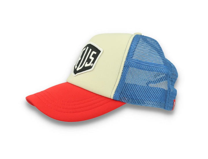 Trucker Cap Deus Ex Machina Baylands Blue/Beige/Red - LOKK