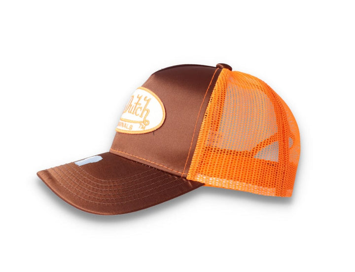 Von Dutch Trucker Cap Satin Brown/Orange - LOKK