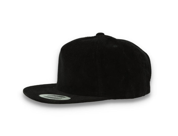 Yupoong 6508 Premium Corduroy Snapback Black - LOKK