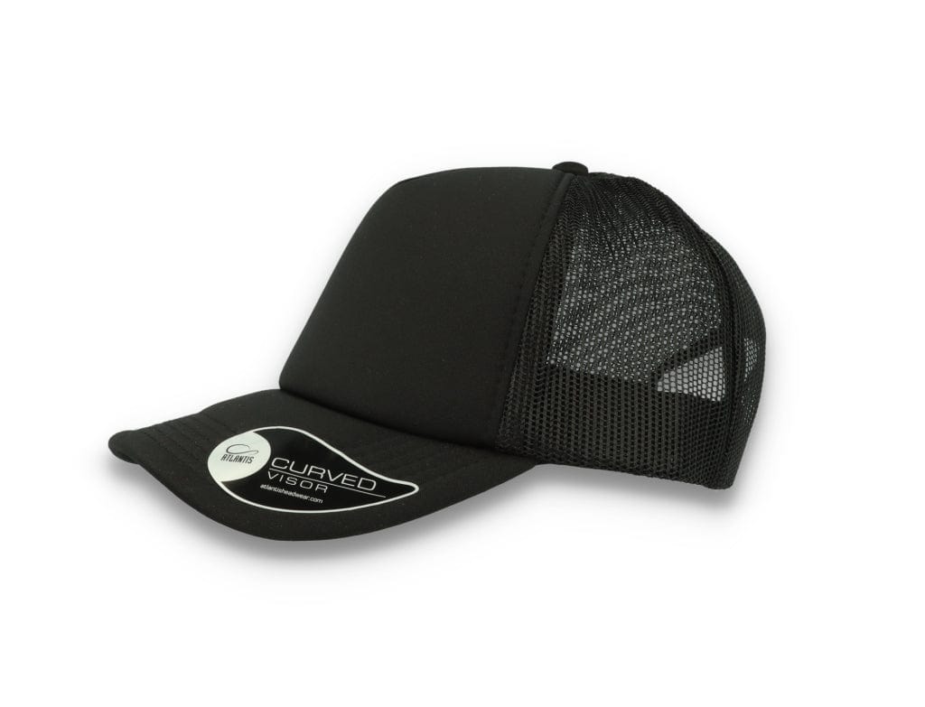 Trucker Cap Black/Black Atlantis Rapper Foam - LOKK
