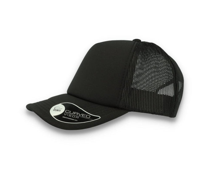 Trucker Cap Black/Black Atlantis Rapper Foam - LOKK