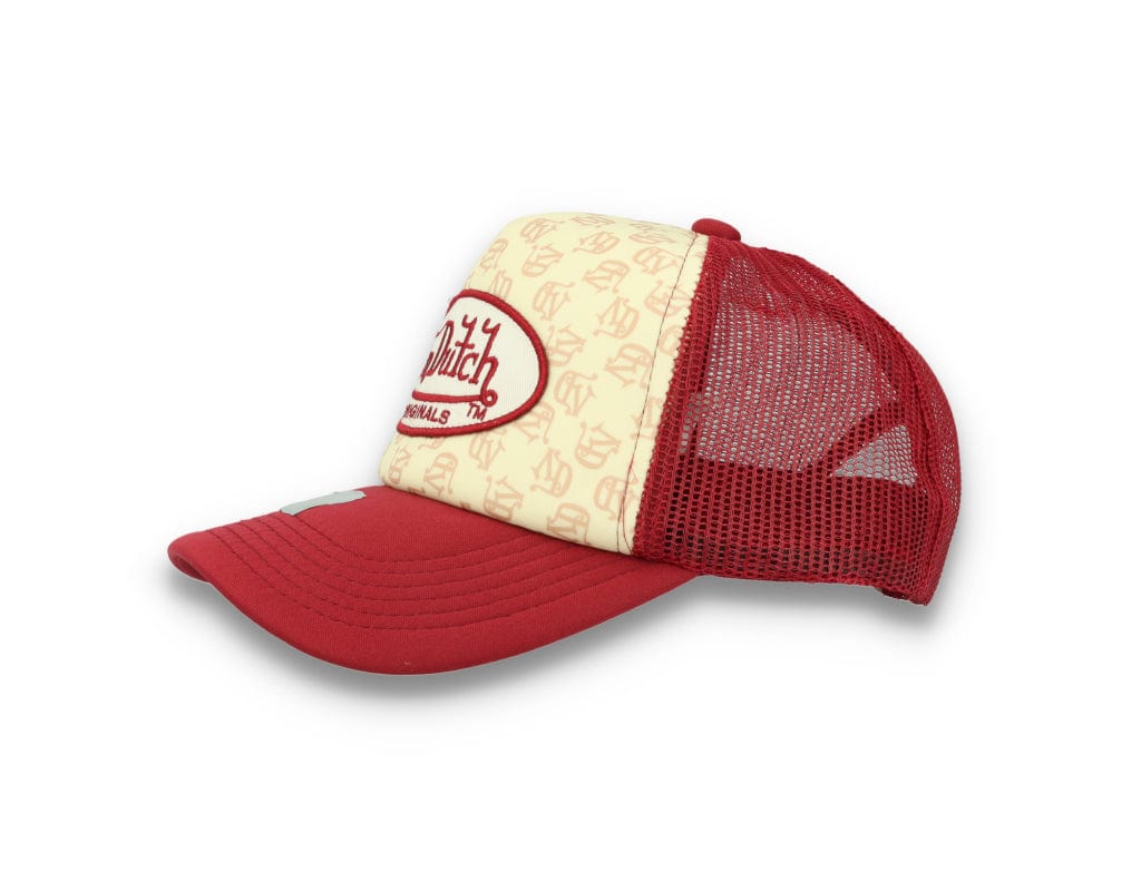 Von Dutch Trucker Cap Tampa Foam All Over Print Red/Blue - LOKK