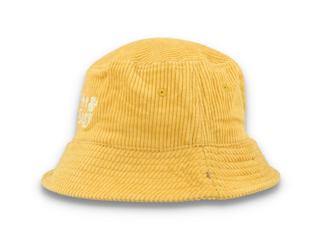 Bucket Hat Gold Free & Easy Don't Trip Fat Corduroy - LOKK