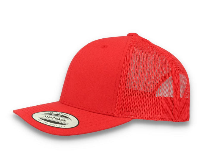 Red Trucker Cap Retro - Yupoong 6606 - LOKK