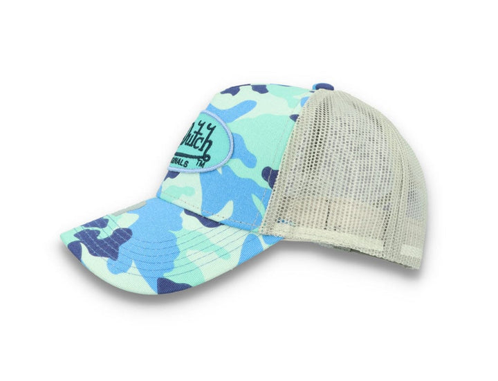 Von Dutch Trucker Cap Austin Cotton Twill Blue Camo - LOKK