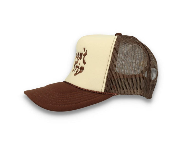 Trucker Cap Free & Easy Don't Trip Tan/Brown - LOKK