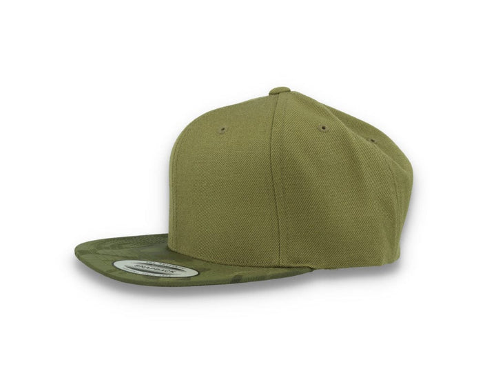 Yupoong Snapback Camo Visor 6089CV Olive Green - LOKK