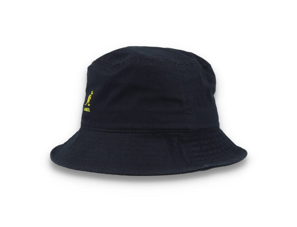Kangol Washed Bucket Hat, Navy Blue - LOKK
