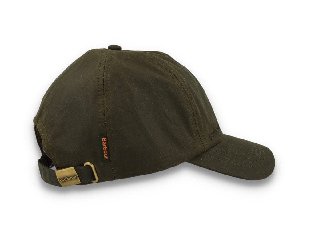 Barbour Wax Sports Cap Olive - LOKK