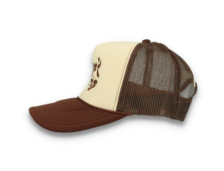 Trucker Cap Free & Easy Don't Trip Tan/Brown - LOKK