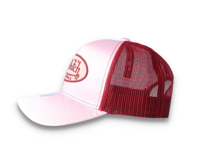 Von Dutch Trucker Cap Satin Pink/Red - LOKK