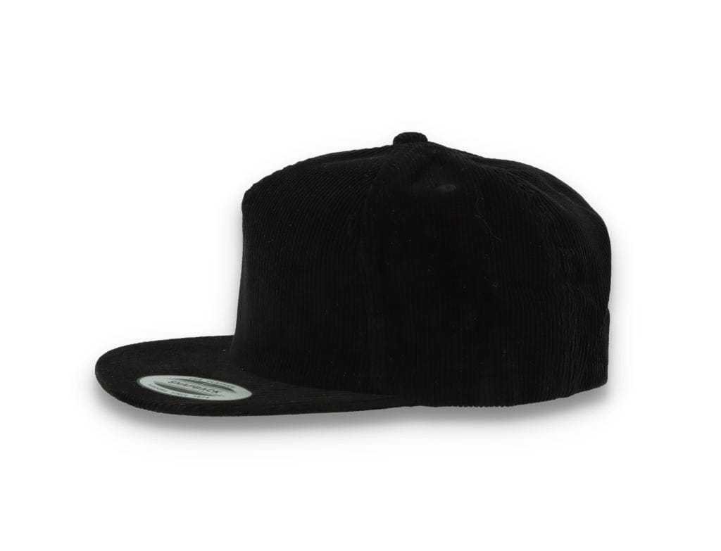 Yupoong 6508 Premium Corduroy Snapback Black - LOKK