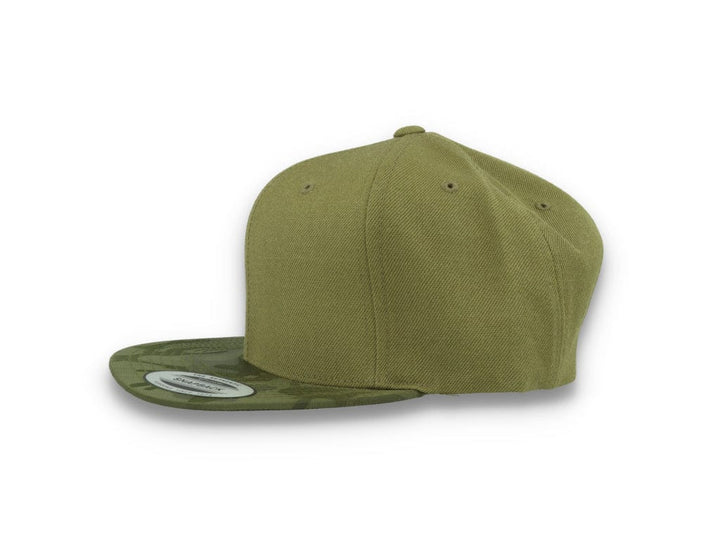 Yupoong Snapback Camo Visor 6089CV Olive Green - LOKK