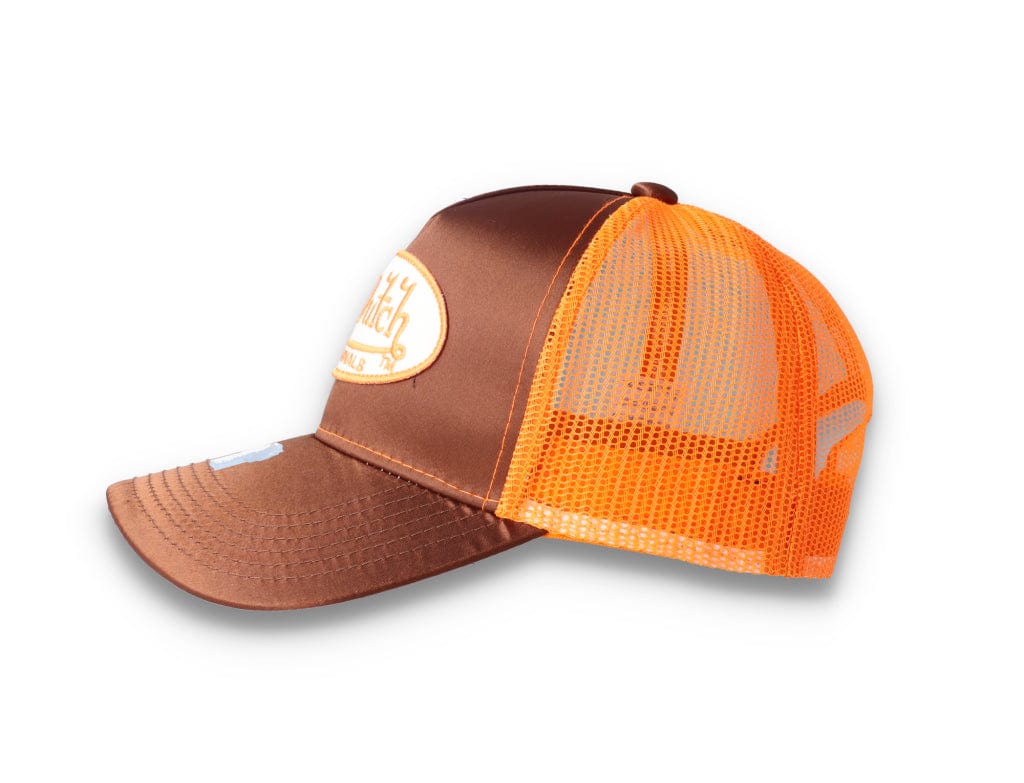 Von Dutch Trucker Cap Satin Brown/Orange