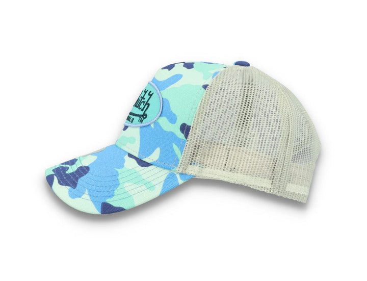 Von Dutch Trucker Cap Austin Cotton Twill Blue Camo - LOKK