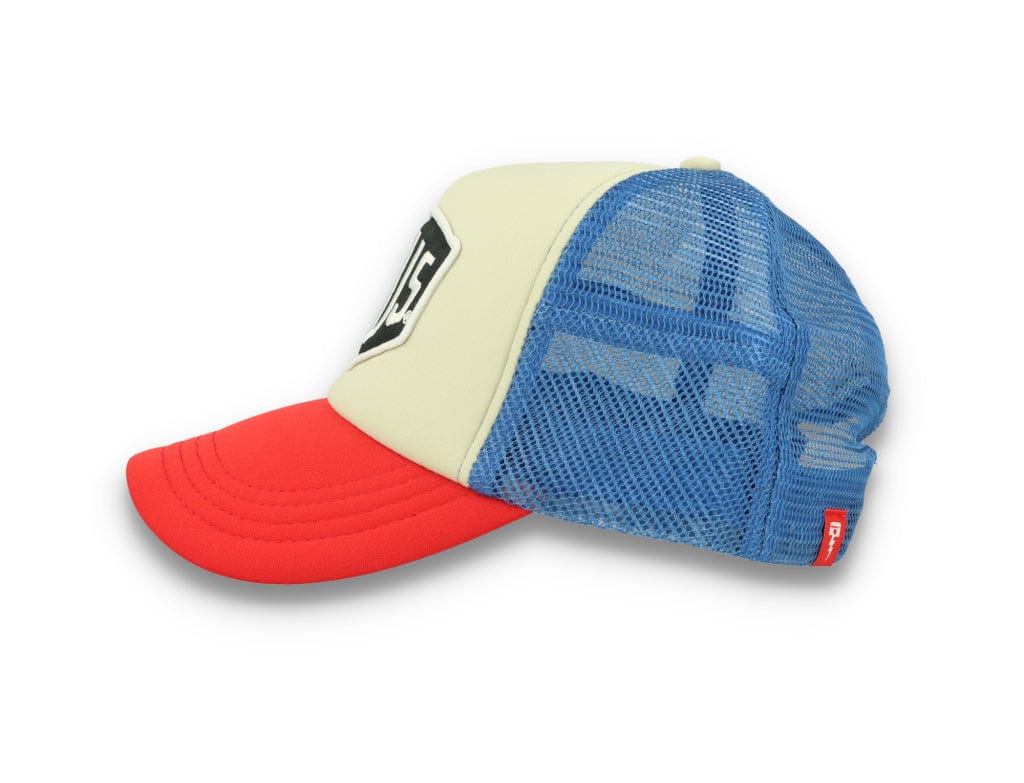 Trucker Cap Deus Ex Machina Baylands Blue/Beige/Red - LOKK
