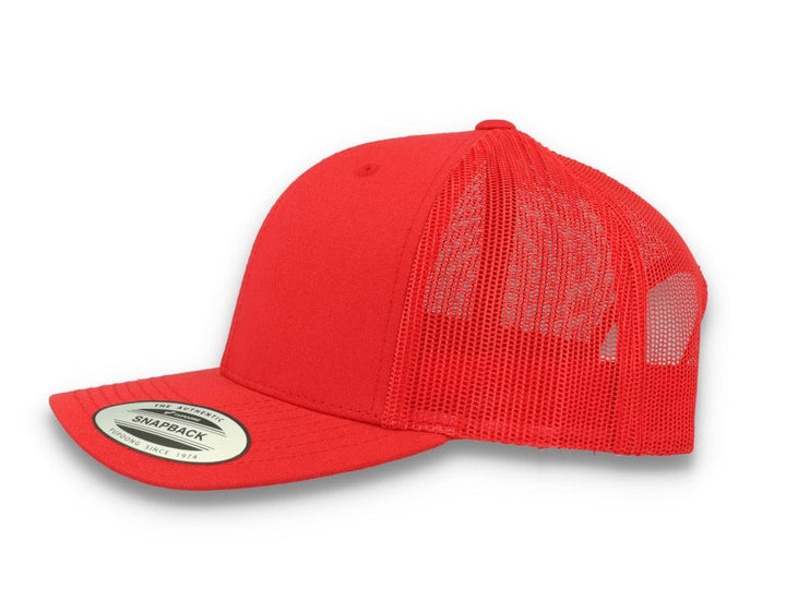 Red Trucker Cap Retro - Yupoong 6606 - LOKK