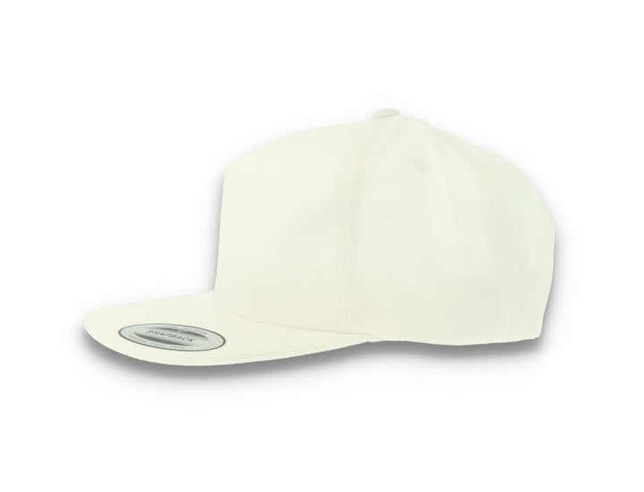 Yupoong 6502 Unstructured 5-Panel Snapback Cap White - LOKK