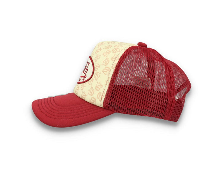 Von Dutch Trucker Cap Tampa Foam All Over Print Red/Blue - LOKK