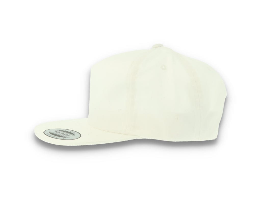 Yupoong 6502 Unstructured 5-Panel Snapback Cap White